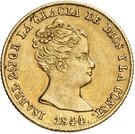 80 Reales de vellon - Isabel II (Small head)