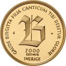 2000 Kronor - Carl XIV Gustaf (Saint Birgitta)