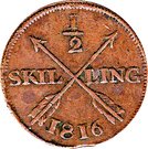 ½ Skilling - Carl XIII