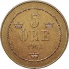 5 Öre - Oscar II