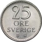 25 Öre - Gustaf VI Adolf