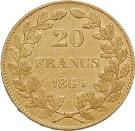 20 Francs - Léopold I