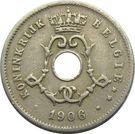 5 Centimes - Léopold II (Dutch text; large date)