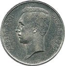 2 Francs - Albert I (French text)