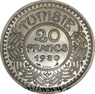 20 Francs - Ahmad II (Reverse Essai)