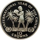 10 Crowns - Elizabeth II (International Year of the Child; Piedfort)