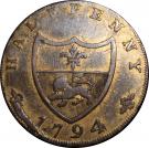 ½ Penny (Lancashire - Lancaster / John of Gaunt)