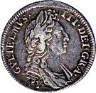 1 Shilling - William III (1st bust; York mint)