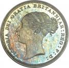 6 Pence - Victoria (1st portrait; 3rd type)