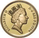 1 Pound - Elizabeth II (3rd portrait; Scottish Lion)