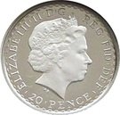 20 Pence - Elizabeth II (4th portrait; 1/10 oz Fine Silver)