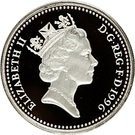 1 Pound - Elizabeth II (Celtic Cross; Silver Piedfort)