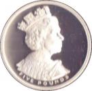 5 Pounds - Elizabeth II (Golden Jubilee; Silver Proof)