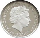 20 Pence - Elizabeth II (4th portrait; 1/10 oz Fine Silver)