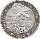 1 Pound - Elizabeth II (4th portrait; 1/2 oz Fine Silver)