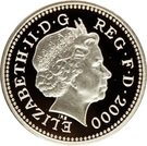 1 Pound - Elizabeth II (Welsh Dragon; Silver Piedfort)