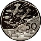 50 Pence - Elizabeth II (D-Day Anniversary; Silver Proof)