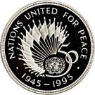 2 Pounds - Elizabeth II (United Nations; Silver Piedfort)