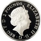 2 Pounds - Elizabeth II (1 oz Fine Silver; Year of the Monkey)