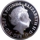 5 Pounds - Elizabeth II (5th portrait; King Canute)