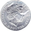 2 Pounds - Elizabeth II (4th portrait; 1 oz Fine Silver)