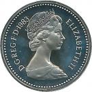 1 Pound - Elizabeth II (Royal Arms; Silver Proof)