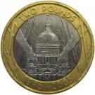 2 Pounds - Elizabeth II (4th portrait; St. Pauls Cathedral)