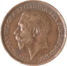 ½ Penny - George V