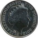 5 Pounds - Elizabeth II (4th portrait; London Paralympics)