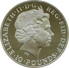 10 Pounds - Elizabeth II (4th portrait; 5 oz Fine Silver)