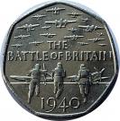 50 Pence - Elizabeth II (5th portrait; Battle of Britain)