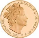 10 Pounds - Elizabeth II (Longest Reign; Gold Proof)