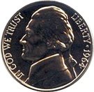 5 Cents "Jefferson Nickel" (1st portrait)