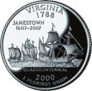 ¼ Dollar "Washington Quarter" (Virginia - Silver Proof)