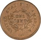 1 Cent "Flowing Hair Cent" (Wreath reverse)