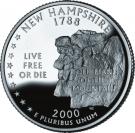 ¼ Dollar "Washington Quarter" (New Hampshire - Silver Proof)