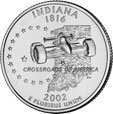 ¼ Dollar "Washington Quarter" (Indiana)