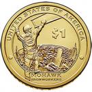 1 Dollar "Native American Dollar" (Mohawk Ironworkers )