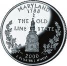 ¼ Dollar "Washington Quarter" (Maryland - Silver Proof)