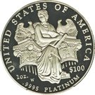 100 Dollars "American Platinum Eagle" (Bullion Coinage)