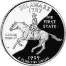 ¼ Dollar "Washington Quarter" (Delaware - Silver Proof)