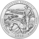 ¼ Dollar "Washington Quarter" Theodore Roosevelt National Park, North Dakota - Silver 5oz Bullion)