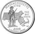 ¼ Dollar "Washington Quarter" (Massachusetts)