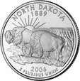 ¼ Dollar "Washington Quarter" (North Dakota)