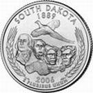 ¼ Dollar "Washington Quarter" (South Dakota - Silver Proof)