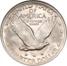 ¼ Dollar "Standing Liberty Quarter" (Stars Below Eagle; Variety 2)