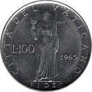 100 Lire - Pavlvs VI