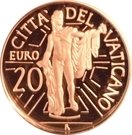 20 Euro - Benedictus XVI (Apollo Belvedere - Augustus of Prima Porta)