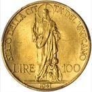 100 Lire - Pius XII