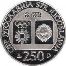 250 Dinara (Winter Olympics 1984 - Head of Tito)